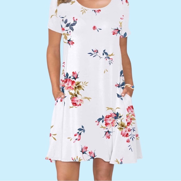 Women’s White Floral Dress Size XXL - Picture 1 of 3